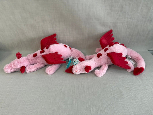 JC V-Day Valentine’s Collection – Blush Heart Dragon Plush | 12cm Tall × 50cm Long