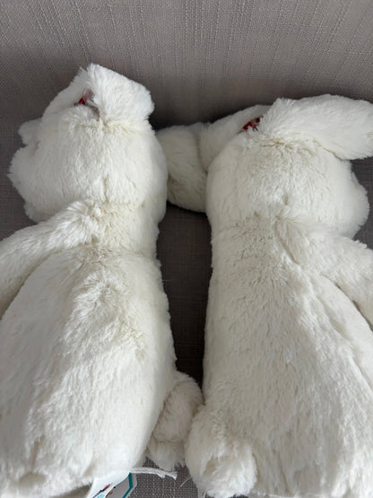 JC Easter Series, Cherry Blossom Pink, White, Floral Bonnie Rabbit, Medium, 31cm