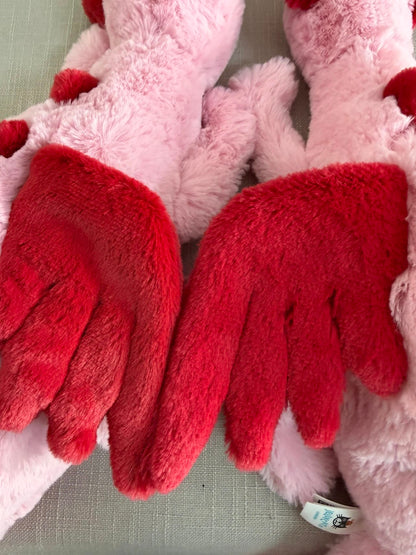 JC V-Day Valentine’s Collection – Blush Heart Dragon Plush | 12cm Tall × 50cm Long