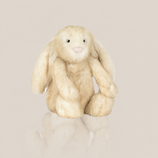 JC Springlowe Luxe Bunny – Off-White | 51cm Tall / 38cm Sitting Height | Includes a Large Blue Dust Bag