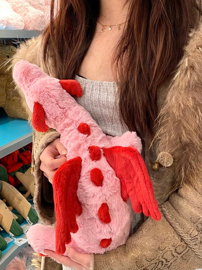 JC V-Day Valentine’s Collection – Blush Heart Dragon Plush | 12cm Tall × 50cm Long